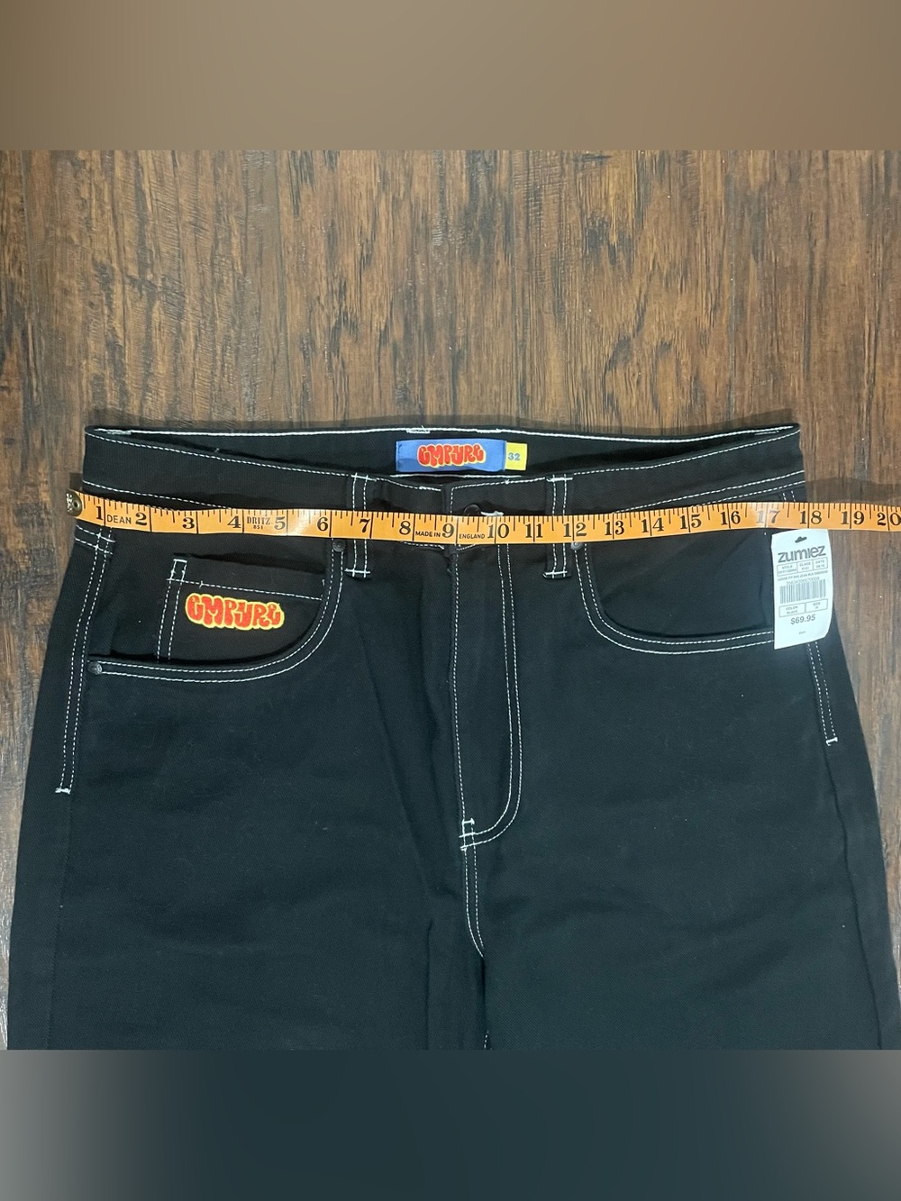 Empyre Black Corduroy Pants loose fit sk8 cord pants Size: 32